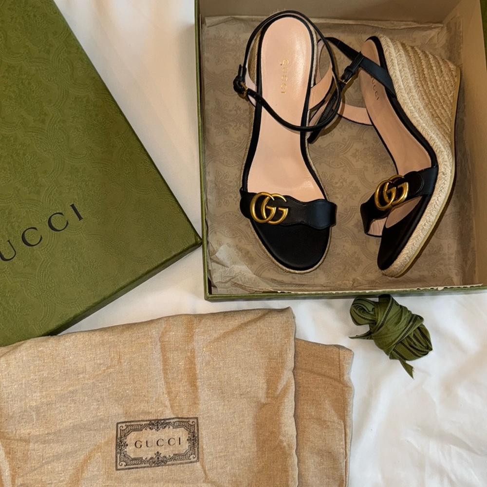 Gucci wedge espadrilles - Calzature Donna (Authentic)
